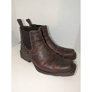 Ariat Men's Midtown Rambler Leather Boots in Rustic Brown Distressed Sz 11.5 D